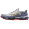 Image de Mizuno - Wave Daichi 9 - Gris chiné - Taille 40 - Chaussures Running Trail