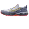 Image de Mizuno Wave Daichi 9 Icelandic Blue/Citrus/Calypso, gris, 42 EU