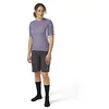 Image de Rab Cindercrino T-shirt léger en laine mérinos avec fermeture éclair pour femme pour VTT et cyclisme, Violet/sauge, S