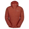 Image de Rab Doudoune Microlight pour homme pour trekking, escalade et ski, Rouge Toscane, L