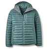 Image de Rab Microlight Alpine Veste matelassée à capuche 700 garnissage pour homme pour randonnée et ski Vert sauge Taille M