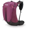 Image de Rab Airox ND Sac à dos pour femme - Léger et respirant - Pour la randonnée, le trekking, la randonnée - Mulberry - 22 litres (longueur du dos - S)