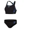 Image de Speedo W Placement Bikini Noir - Bikini sportif classique pour femme, taille 38 - Couleur Black - True Cobalt - Curious, Noir - True Cobalt - Bleu curieux, 38