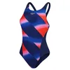 Image de Speedo Maillot de bain Allover Digital Recordbreaker pour femme, Bleu/pastèque, 58