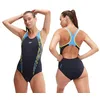 Image de Speedo Maillot de bain femme Placement Laneback Bleu marine/bleu - 96,5 cm - 8-00305416834, bleu marine/bleu, 42 FR