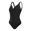 Image de Speedo Femme 1 Pièce Effet Galbant Cross Knot | Vêtement Sculptant pour La Plage Et Les Vacances Maillot De Bain, Noir, 42 EU
