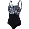 Image de Speedo Maillot de Bain 1 Pièce Effet Galbant Contoureclipse, Maillot de Bain pour la Plage et Les Vacances Maillot de Bain pour Femme, Noir, Gris Oxydé, Blanc, 36