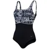 Image de Speedo Maillot de Bain 1 Pièce Effet Galbant Contoureclipse pour Femme - pour la Plage et Les Vacances, Noir, Gris Oxydé, Blanc, Taille 40