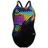 Image de Speedo Digital Placement Maillot de bain pour femme 100 % résistant au chlore, multicolore, 40