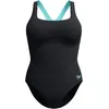 Image de Speedo Femme Flex Band Swimsuit with Integrated Swim Bra | Swim Fitnes | Training, Anthracite, 46