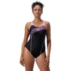 Image de Speedo Hyperboom Splice Maillot de bain dos nageur pour femme Violet fluo Taille 34, Néon Violet, 62