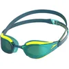 Image de Speedo Fastskin Hyper Elite Mirror Lunettes de plongée pour Mixte Adulte, Hyper Yellow/Steel/Emerald Mirror, One Size