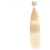 Image de Extensions de cheveux humains brésiliens droites - Racines foncées T1B/99J - Ombre rouge - Tissage de cheveux non Remy - 1 pièce - 613 40 cm