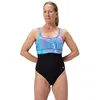 Image de Speedo Shaping Contour Eclipse Printed Maillot de Bain Une Pièce pour Femme, Indigo Glow, 34