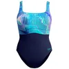 Image de Speedo Shaping Contour Eclipse Printed Maillot de Bain Une Pièce pour Femme, Turquoise Gem, 42
