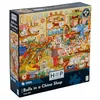 Image de The House of Puzzles - Puzzle Bulls In A China Shop   Puzzle de 1000 pièces pour adultes, illustration d'artiste, paysage pittoresque, cadeaux de puzzle de luxe