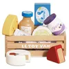 Image de Le Toy Van Lernspiel für Kinder AB 2 Jahren, Holzspielzeugkiste mit Käse und Milchprodukten, Montessori-Spielzeug, ökologisches Spiel aus FSC-Holz und Farben Auf Wasserbasis