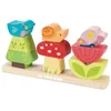 Image de Le Toy Van - PL009 - Holz-Stapelgarten-Lernspiel für Kinder AB 1 Jahr, Montessori-Spielzeug, inklusive 9 Stapelblöcken, zur Entwicklung der Feinmotorik, Petilou