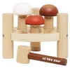 Image de Le Toy Van - PL092 - Lernspiel mit Holzhammer 1 Jahr, Herr Pilze, Montessori-Spielzeug, inklusive 5 pilzförmigen Stiften und einem Hasenhammer, ökologisch, Petilou