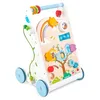 Image de Le Toy Van - PL112 - Jeu éducatif chariot premiers pas multi-activités, pour les enfants à partir de 1 an, en bois, Montessori, centre d'activités, marcheur 10 activités, jouet écologique Petilou