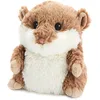 Image de Warmies Coussin chauffant lesté en forme de hamster marron de la marque, légèrement parfumé à la lavande française, chauffable au micro-ondes, convient à tous les âges.