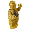 Image de LEGO Star Wars C-3PO Droïde - SW161 Or nacré avec Aiguilles en Or Clair nacré