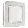 Image de SUREFLAP Grande chatière à puce électronique - Blanc - 178 mm x 170 mm (Mémorisation d’un maximum de 32 puces)