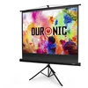 Image de Duronic TPS50 4:3 Ecran de Projection TV et Home Cinema de 50 Pouces 127 cm 102 x 76 cm sur Trépied Système de Verrouillage Gain +1 idéal pour 3D 8K 4K 1080P