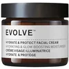 Image de Evolve Organic Beauty - Crème visage Hydrate & Protect avec squalane, gingembre papillon sauvage, indigo rose | Certifié végétalien naturel sans cruauté envers les animaux (60 ml)   Pour tous les
