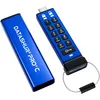 Image de iStorage datAshur Pro+C 256 Go - Clé USB Type-C sécurisée - Certifiée FIPS 140-3 niveau 3 - Protégé par Code PIN - Adaptateur de Type C-A Inclus.