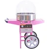 Image de KuKoo Barbe à Papa Machine/Cotton Candy Maker avec Panier Rose électrique et Acrylique Dome