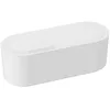 Image de D-Line Boîte Range Câbles   Cache Multiprises et Fils, Gestion des Câbles de Bureau et TV - 325mm x 125mm x 115mm - Petite, Blanc
