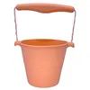 Image de Scrunch Seau pour sable, bac à eau, corail, taille compacte, léger et flexible