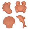 Image de Scrunch moules à sable jouets silicone pêche couleur plage