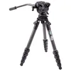 Image de 3 Legged Thing Legends Jay Jaykit-Adark Trépied de voyage réglable en fibre de carbone pour appareil photo et vidéo avec 3 pieds amovibles