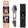 Image de Full Windsor Outil multifonction léger multifonctionnel 10 ustensiles en titane avec couteau, allume-feu, ouvre-bouteille pour le camping, les voyages