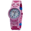 Image de LEGO Montre Stéphanie de Friends 8020172 pour Enfant à Construire avec Bracelet à maillons et Figurine|Rose/Blanc|Plastique|diamètre du Cadran 25 mm|à Quartz analogique|garçon/Fille|Produit Officiel