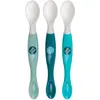Image de TUM TUM 3 Cuillères Bébé 1er Âge, Cuillères Bébé 2 Extrémités, Sans BPA, Lavables (Bleu)