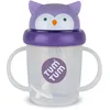 Image de TUM TUM Tasse avec paille lestée, Tasse anti-fuite, Tasse d’Apprentissage pour Bébé, Couvercle Rabattable, Paille en Silicone (Olivia le Hibou 200ml)