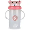 Image de TUM TUM Tasse avec paille lestée, Tasse anti-fuite, Tasse d’Apprentissage pour Bébé, Couvercle Rabattable, Paille en Silicone (Besty l’Ours 300ml)