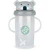 Image de TUM TUM Tasse avec paille lestée, Tasse anti-fuite, Tasse d’Apprentissage pour Bébé, Couvercle Rabattable, Paille en Silicone (Kevin le Koala 300ml)