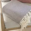 Image de Febronie - Plaid en coton Amsterdam taupe 130x170 cm