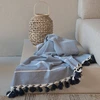 Image de Febronie - Plaid Stockholm bleu marine 160x250 cm