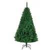 Image de SHATCHI Sapin de Noël Artificiel de Luxe en pin impérial touffu avec Branches articulées et Support en métal pour décoration de Noël, PVC, Vert, 120 cm