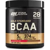 Image de Optimum Nutrition Gold Standard BCAA Train + Sustain, poudre d'acides aminés pré-entraînement, boisson sportive, vitamine C, zinc, magnésium et électrolytes, saveur fraise & kiwi, 28 doses, 266 g