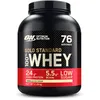 Image de Optimum Nutrition Gold Standard 100% Whey, Protéine en Poudre, Goût Glace à la Vanille, 2.28kg, 76 Doses, Emballage Peut Varier