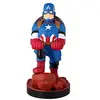 Image de Cable Guys Marvel Captain America Support Manette et Porte Telephone - Gaming Accessoire et Figurine pour Bureau et Gamer Setup, Compatible avec Xbox, PlayStation et la Plupart des Manettes