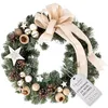 Image de Creative Home Couronne de Noël Couleur Champagne | Diamètre 35 cm | Couronne de Porte | Decoration Noel Exterieur | Couronne de Noel Porte | Décoration Noel | Couronne de Noël Porte | Noel Decoration