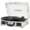 Image de Victrola Journey Portable Record Player - Platine Bluetooth 5.0 avec 3 vitesses, haut-parleurs stéréo intégrés, prise auxiliaire 3,5 mm, impression carte (VSC-550BT)