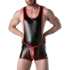 Image de LEADER Body Singlet BRUT Noir-Rouge